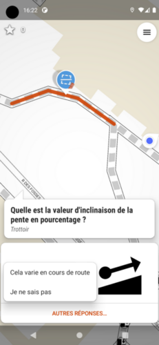 Capture d'écran du menu "Autres réponses"